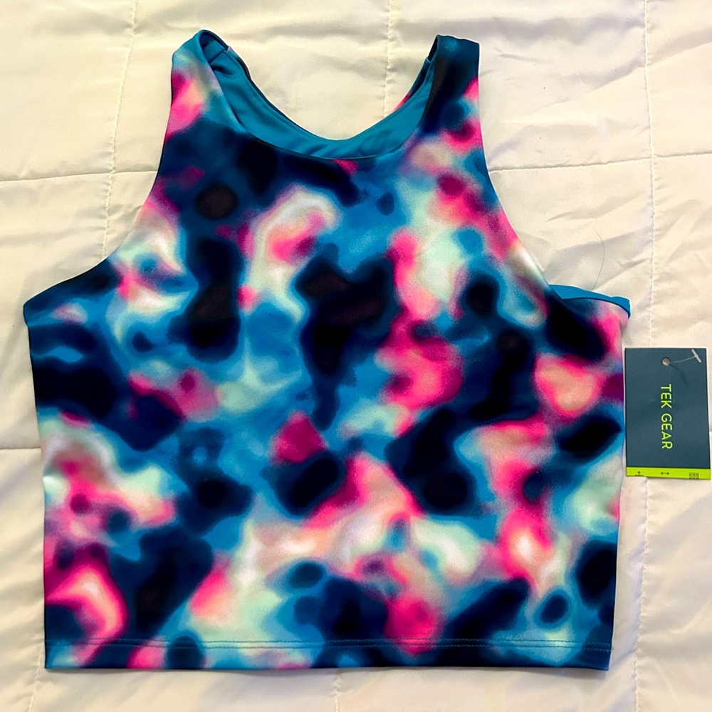 Girls Sports Bra tek gear New with tag. Size 10-12